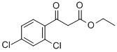 2',4'-二氯苯甲酰基乙酸乙酯 结构式
