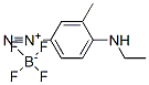 4-(乙基氨基)-3-甲基偶氮苯四氟硼酸盐 结构式