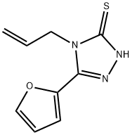 4-烯丙基-5-呋喃-2-基-4H-[1,2,4]三唑-3-硫醇 结构式