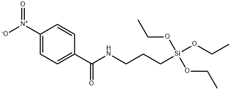 4-硝基-N-(3-三乙氧硅丙基)苯甲酰胺 结构式