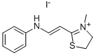 2-(BETA-ANILINO)VINYL-3-METHYL THIAZOLIUM IODIDE 结构式