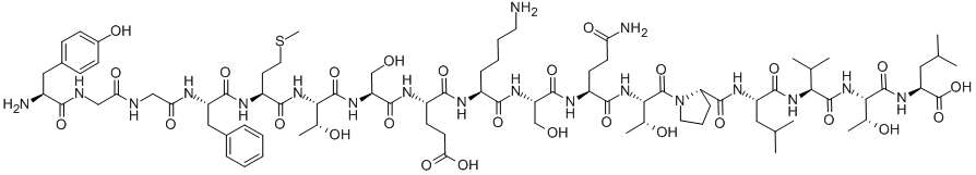R-内啡肽 结构式