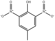 2,6-二硝基-4-甲基苯酚 结构式