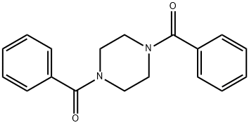 1,4-二苯甲酰基哌嗪 结构式