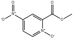 4-硝基-2-甲酸甲酯吡啶氮氧化物 结构式