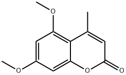 5,7-二甲氧基-4-甲基-2H-色满-2-酮 结构式