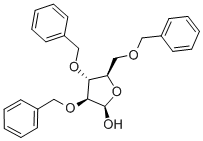 2,3,5-三-O-苄基-Β-D-阿拉伯呋喃糖 结构式