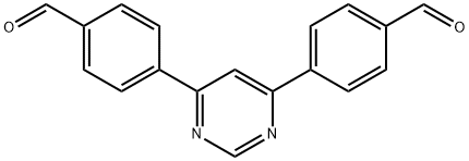 4,4'-(4,6-Pyrimidinediyl)bisbenzaldehyde 结构式