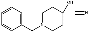 1苄基-4-氰基-4-羟基哌啶 结构式