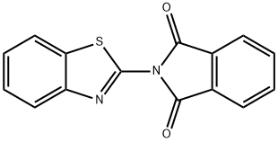 N-(2-Benzothiazolyl)phthalimide 结构式