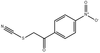 1-(4-硝基苯基)-2-硫代氰酸酯邻-乙酮 结构式