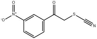 1-(3-硝基苯基)-2-硫代氰酸酯邻-乙酮 结构式