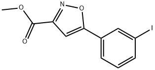 5-(3-碘苯基)异噁唑-3-羧酸甲酯 结构式