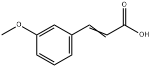 3-甲氧基肉桂酸 结构式