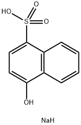 4-羟基-1-萘磺酸单钠盐 结构式