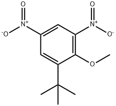 2,4-二硝基-6-叔丁基苯甲醚 结构式