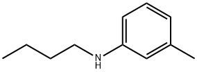 N-丁基-间甲基苯胺 结构式