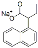 1-Naphthaleneacetic acid, .alpha.-ethyl-, sodium salt 结构式