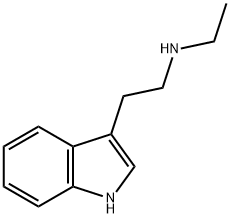 N-乙基-2-(1H-吲哚-3-基)乙胺 结构式