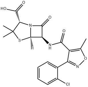 氯唑西林 结构式
