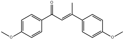 (2Z)-1,3-Bis(4-methoxyphenyl)-2-buten-1-one 结构式