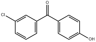 3-Chloro-4'-hydroxybenzophenone 结构式