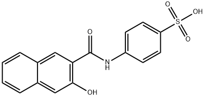3-羟基-N-(4-磺基苯基)-2-萘酰胺 结构式