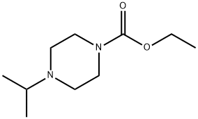 4-(1-甲基乙基)哌嗪-1-甲酸乙酯 结构式