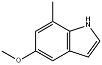 5-甲氧基-7-甲基-吲哚 结构式