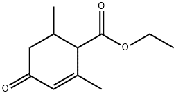 4-乙氧羰基-3,5-二甲基-2-环己烯-1-酮 结构式