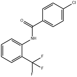 4-氯-N-[2-(三氟甲基)苯基]苯甲酰胺 结构式