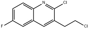 2-Chloro-3-(2-chloroethyl)-6-fluoroquinoline 结构式