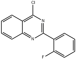 4-氯-2-(2-氟苯基)-喹唑啉 结构式