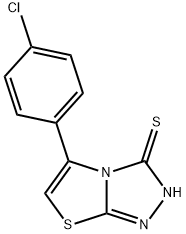 5-(4-氯苯基)噻唑[2,3-C]-1,2,4-三唑-3-硫醇 结构式