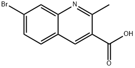 7-溴-2-甲基喹啉-3-羧酸 结构式