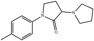 1-(4-Methylphenyl)-3-(1-pyrrolidinyl)pyrrolidin-2-one 结构式