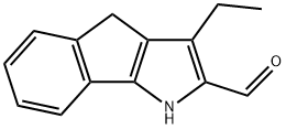 Indeno[1,2-b]pyrrole-2-carboxaldehyde, 3-ethyl-1,4-dihydro- (9CI) 结构式