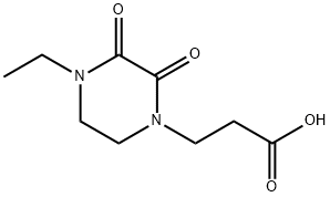 3-(4-乙基-2,3-二氧代-哌嗪-1-基)丙酸 结构式