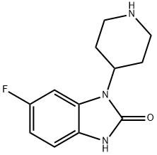 6-FLUORO-1-(PIPERIDIN-4-YL)-1H-BENZO[D]IMIDAZOL-2(3H)-ONE 结构式