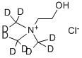氯化胆碱-三甲基-D9 结构式