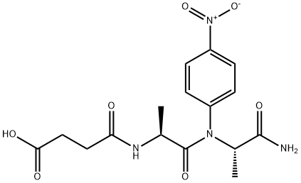 succinyl-alanyl-alanine-4-nitroanilide 结构式