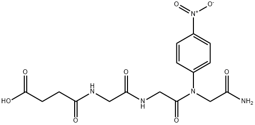 N-琥珀酸-三甘氨酰-4-硝基苯胺 结构式