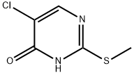 5-氯-2-(甲硫基)-4(3H)-嘧啶酮 结构式