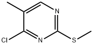 4-CHLORO-5-METHYL-2-METHYLSULFANYL-PYRIMIDINE 结构式