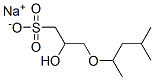 3-(1,3-二甲基丁氧基)-2-羟基-1-丙磺酸一钠盐 结构式