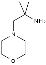 2-甲基-1-吗啉基-2-丙胺 结构式