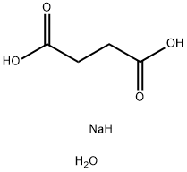 丁二酸二钠(六水)  结构式