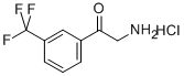 2-氨基-1-(3-三氟甲基苯基)乙酮盐酸盐 结构式