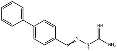 Hydrazinecarboximidamide, 2-((1,1'-biphenyl)-4-ylmethylene)- 结构式