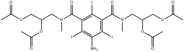 5-AMino-N1,N3-bis[2,3-bis(acetyloxy)propyl]-2,4,6-triiodo-N1,N3-diMethyl-1,3-benzenedicarboxaMide 结构式